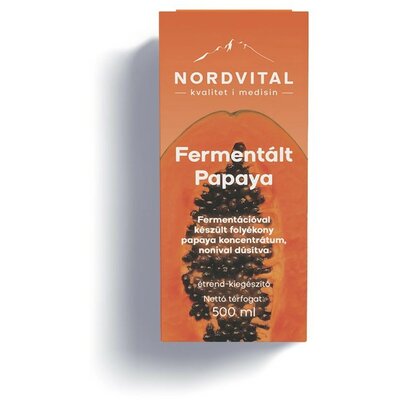 Nordvital fermentált papaya koncentrátum+noni 500 ml