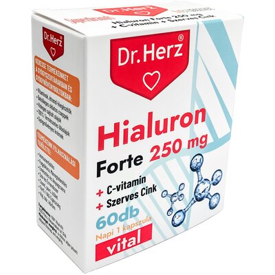 Dr.herz hialuron forte 250mg kapszula 60 db