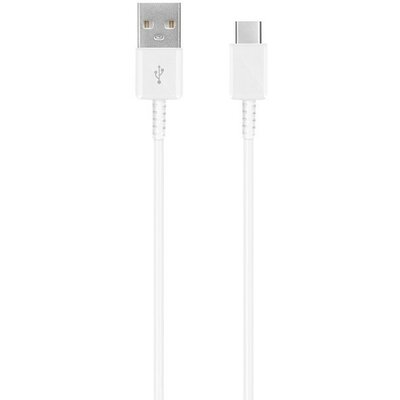 USB adatkábel, USB Type-C, 100 cm, Samsung, fehér, gyári,