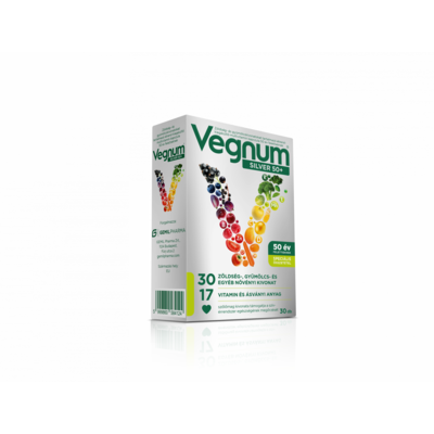 Vegnum silver 50+ étrendkiegészítő multivitamin kapszula 30 db