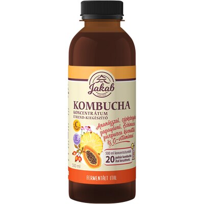 Kombucha tea koncentrátum ananásszal, csipkebogyóval, papayával, echinacea purpurea kivonattal és c-vitaminnal 500 ml