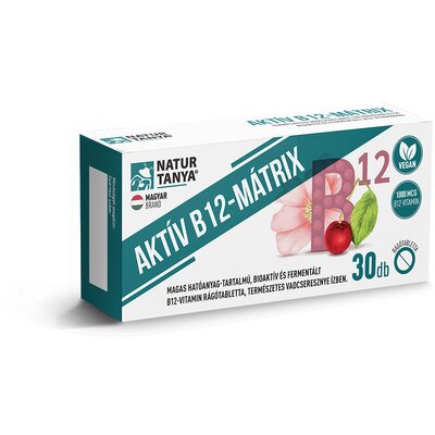 Natur Tanya aktív b12-mátrix rágótabletta 30 db