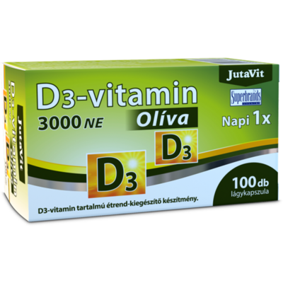 Jutavit d3-vitamin 3000 NE olíva 100 db