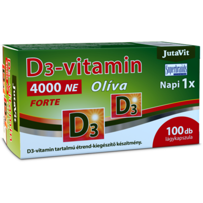 Jutavit d3-vitamin 4000 NE olíva 100 db