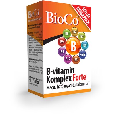 Bioco b-vitamin komplex forte tabletta 100 db