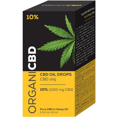 OrganiCBD cbd olaj 10% 1000mg 10 ml