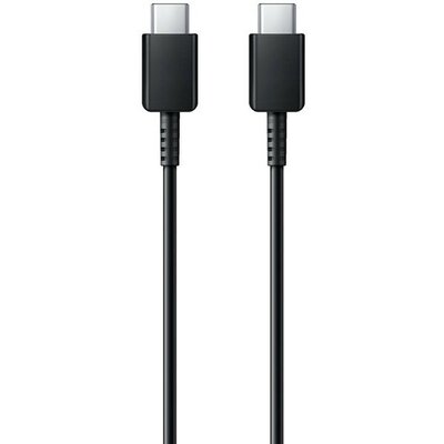 USB Type-C töltő- és adatkábel, USB Type-C, 100 cm, gyorstöltés, Samsung, fekete, gyári,