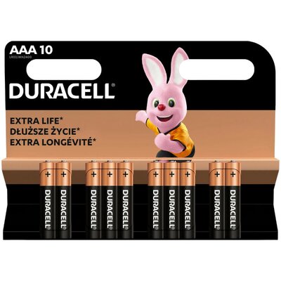 Duracell extra tartós mini ceruza elem AAA 10db-os