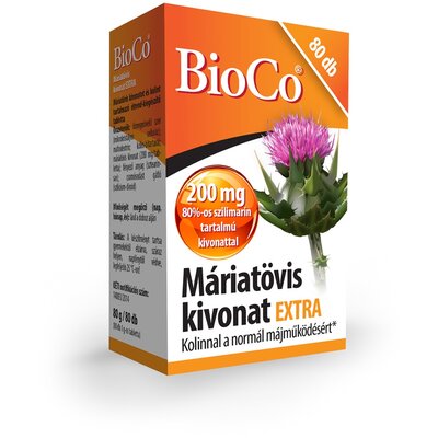 Bioco máriatövis kivonat extra tabletta 80 db