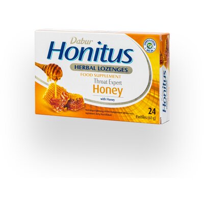 Dabur honitus honey méz ízű gyógynövényes szopogató tabletta 24 db