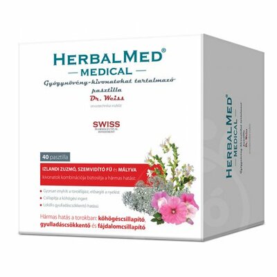 Herbalmed medical torokfertőtlenítő pasztilla 40 db