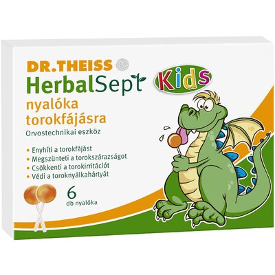 Dr.Theiss herbalsept nyalóka torokfájásra 6 db 85 g