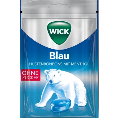 Wick blau mentolos torokcukor cukormentes 72 g