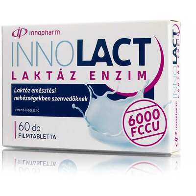 Innopharm innolact laktáz enzim 6000 fccu filmtabletta 60 db