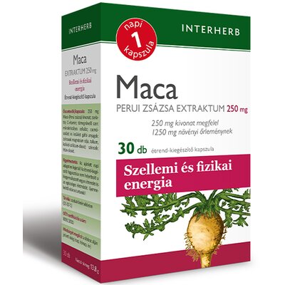 Interherb napi1 maca perui zsázsa extraktum kapszula 30 db