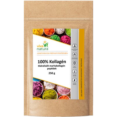 Viva natura 100% hidrolizált marhakollagén peptid édesítő nélkül 250 g