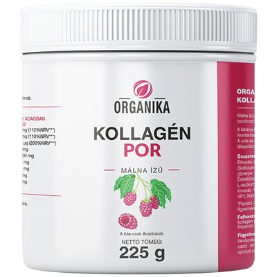 Organika kollagén italpor málna ízű 225 g