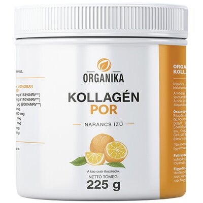 Organika kollagén italpor narancs ízű 225 g