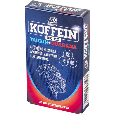 1x1 vitaday koffein+taurin+guarana filmtabletta 30 db