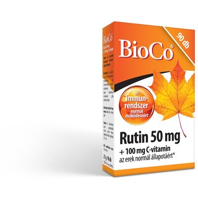 Bioco rutin 50 mg+100 mg c-vitamin kapszula 90 db