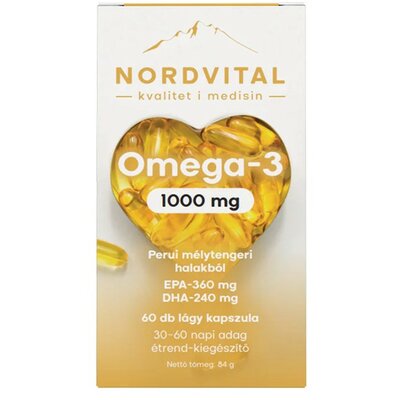 Nordvital omega-3 haolaj kapszula 60 db