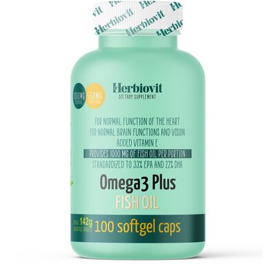 Herbiovit omega-3 plus halolaj lágykapszula 100 db