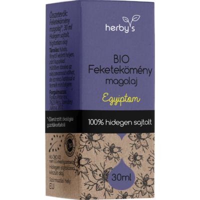 Herbys bio feketekömény olaj hidegen sajtolt 30 ml