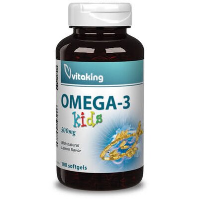 Vitaking halolaj kids 500 mg kapszula 100 db