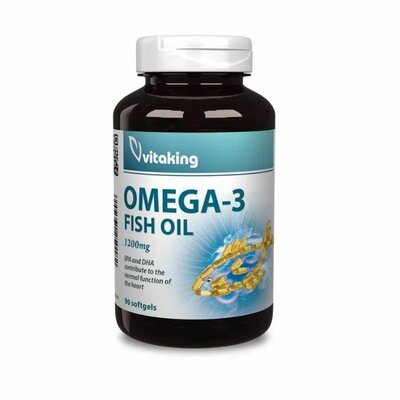 Vitaking omega-3 halolaj 1200 mg kapszula 90 db