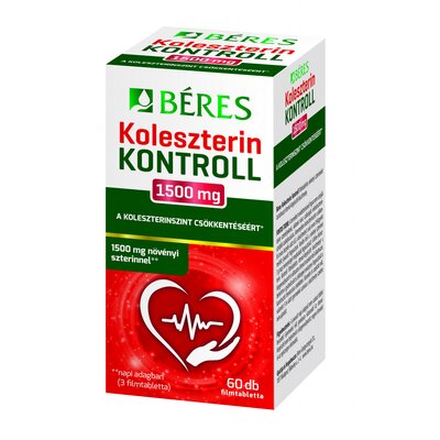 Béres koleszterin kontroll 1500 mg filmtabletta 60 db