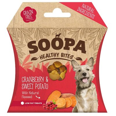 Soopa healthy bites vegán jutalomfalat vörös áfonya és édesburgonya 50 g