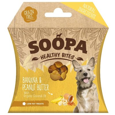 Soopa healthy bites vegán jutalomfalat banán és mogyoróvaj 50 g