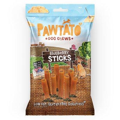 Pawtato Tubes vegán jutalomfalat kék áfonya 120 g