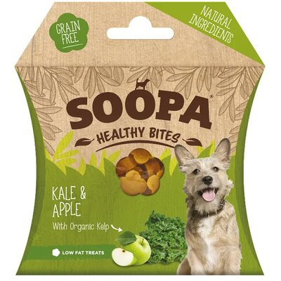 Soopa healthy bites vegán jutalomfalat fodros kel és alma 50 g