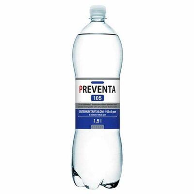 Preventa 105 csökk. deutériumtartalmú szénsavas ivóvíz 1500 ml