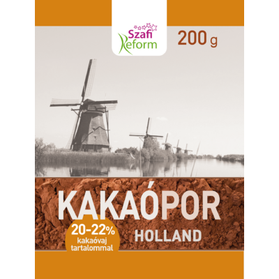 Szafi Reform holland kakaópor (20-22% kakaóvaj tartalom) 200 g