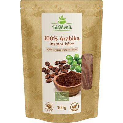 BioMenü bio 100% arabica instant kávé 100 g