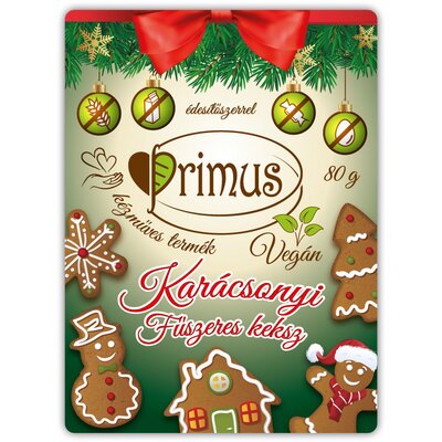 Primus karácsonyi fűszeres keksz 80 g