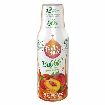 Fruttamax bubble 12 őszibarack 500 ml