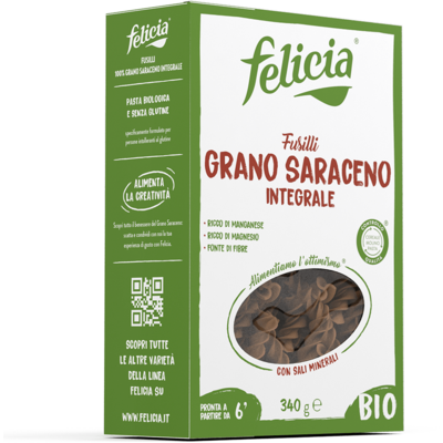 Felicia bio gluténmentes tészta hajdina fussili 250 g