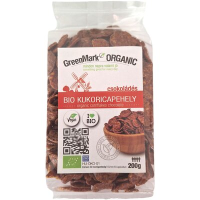 Greenmark bio kukoricapehely csokis 200 g