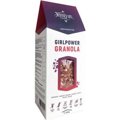 Hester's Life girlpower granola málnás granola 320 g