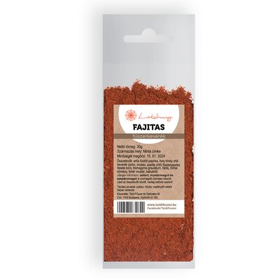 Lakshmy fajitas fűszerkeverék 30 g