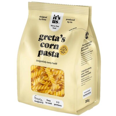 It's us greta's gluténmentes kukorica száraztészta fusilli 200 g