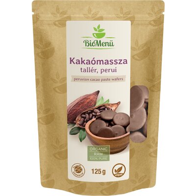 BioMenü bio perui kakaómassza tallér 125 g