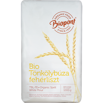 Biopont bio tönkölybúza fehérliszt tbl80 1000 g