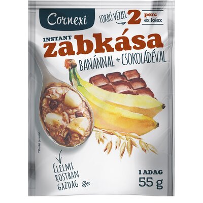 Cornexi zabkása banánnal, csokival 55 g