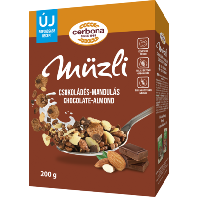 Cerbona müzli csokoládés-mandulás 200 g