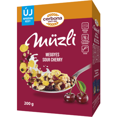 Cerbona müzli meggyes 200 g