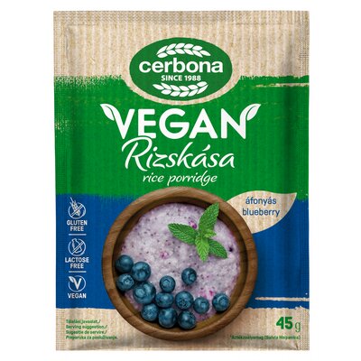 Cerbona vegán rizskása áfonya 45 g